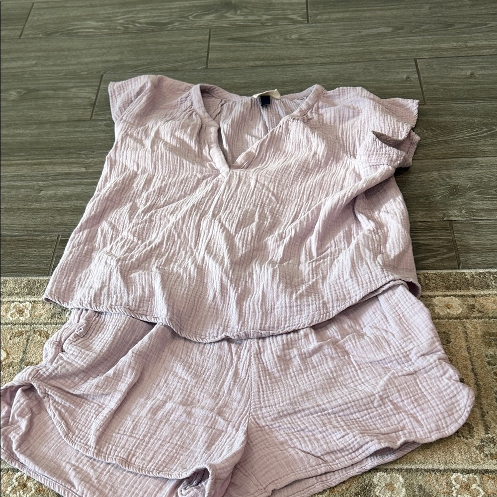 Universal Thread Lavender Crinkle Gauze Matching … - image 3